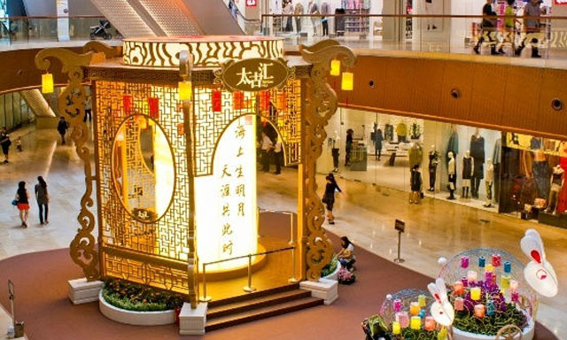 购物中心中秋美陈设计如何打破审美疲劳？「中秋商场美陈」