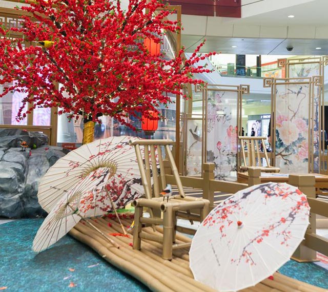 爱琴海走心春节美陈让春节更具“年味”「献给爱琴海」