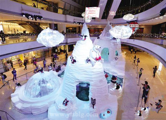 香港ifc商场推出极具创意的圣诞美陈装饰「」