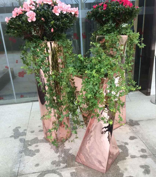 玻璃钢景观花盆‍