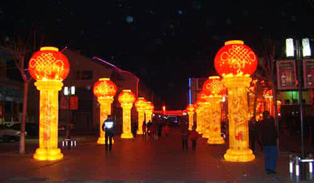 德州贺年美陈为城市添喜气「」