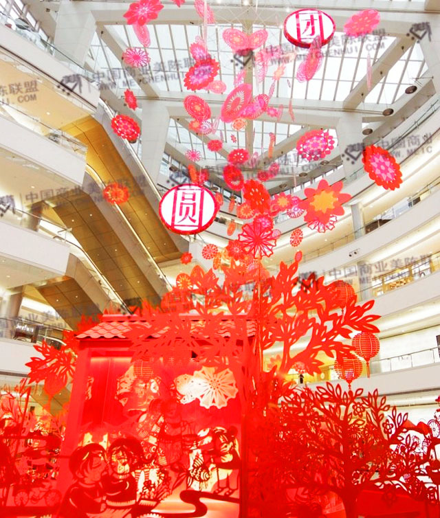 上海恒隆广场“圆满”主题新年美陈「港汇恒隆广场周年庆」