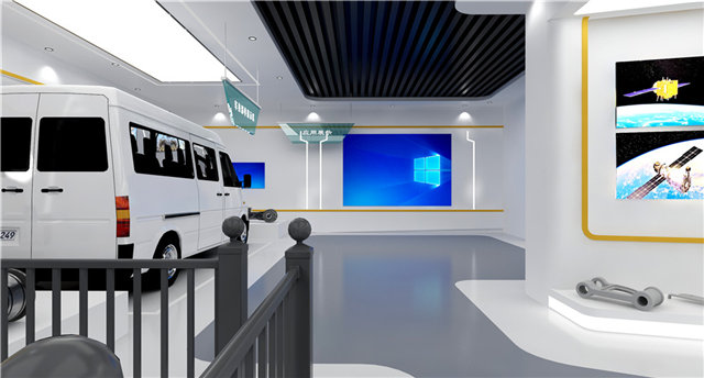 塑料橡胶企业展厅设计效果图「塑胶地板展厅」