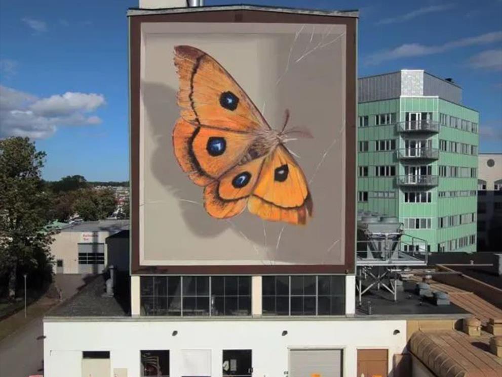 看法国街头艺术家Mantra如何赋予花蝴蝶的商业活力